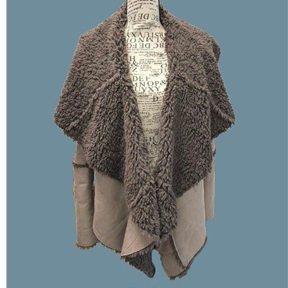 Y2K Penny Lane Indie Sleaze Faux Shearling Coat Medium Sisters Outerwear